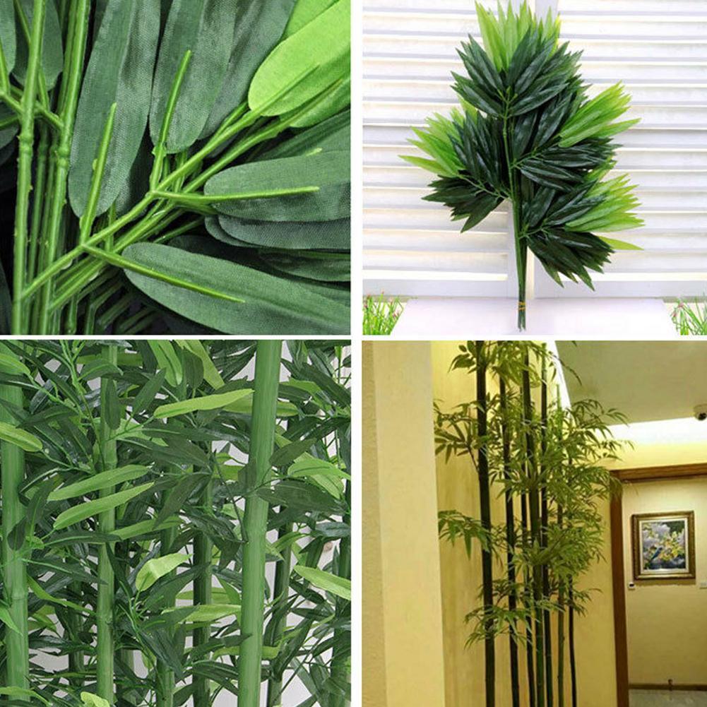 10 قطعة أوراق الخيزران الخضراء - مراجعة Ficus Lyrata Tree وسعره